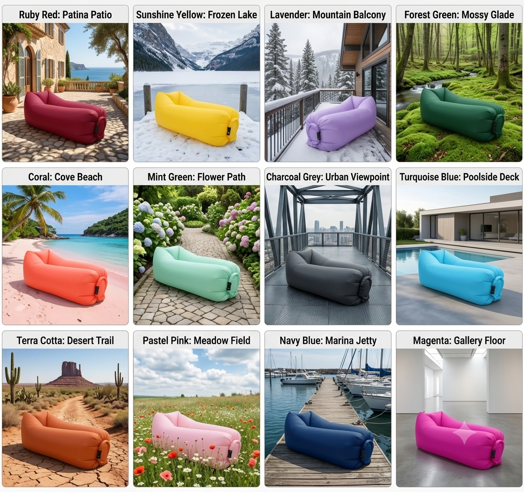 Cloud-Lounge Inflatable Air Sofa – Portable Waterproof Lounger