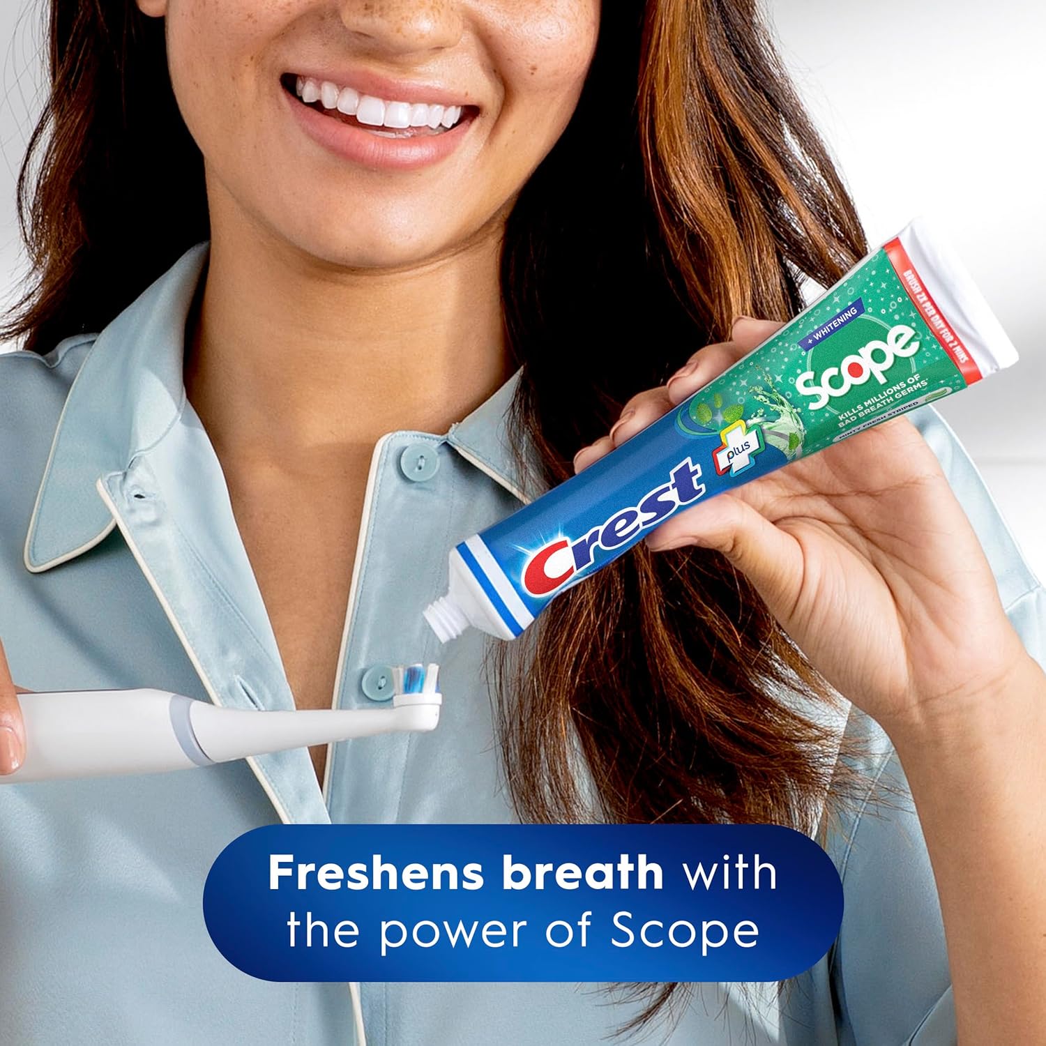 Crest Crest Whitening Plus Scope Toothpaste, Minty Fresh, 50ML - image 2