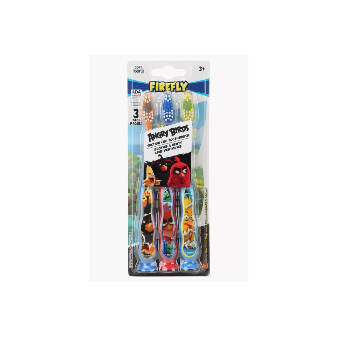 Angry ANGRY BIRDS 3 PACK SOFT TOOTHBRUSHES AGES 3 PLUS
