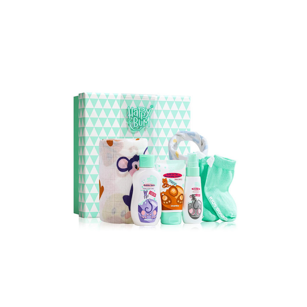 Baby Gift Set HAPPY BUM GIFT SET FOR BOYS / GIRLS CONSISTS OF BABY OIL, HEAD-TO-TOE BABY LOTION,...