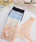 Pack of 6 Ultra-Thin Seamless Underwear – Breathable Ice Silk No-Show Thongs