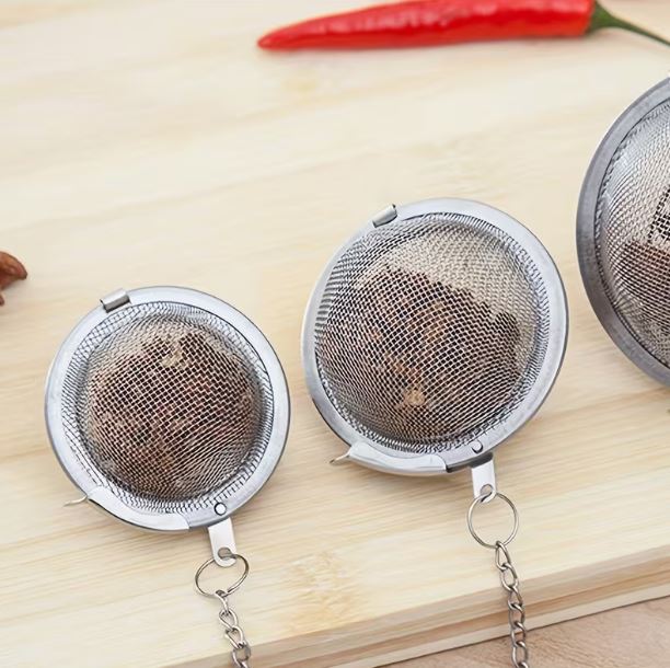 Stainless Steel Mesh Tea Infuser Ball – Reusable Loose Leaf Strainer, Brew the Perfect Cup of Tea or Infuse Rich Flavors Effortlessly