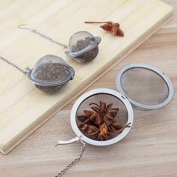 Stainless Steel Mesh Tea Infuser Ball – Reusable Loose Leaf Strainer, Brew the Perfect Cup of Tea or Infuse Rich Flavors Effortlessly