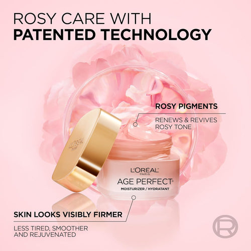 L'Oréal Loreal Paris Day Face Moisturizer Cream, Age Perfect Rosy Tone, with LHA & Imperial... - image 2