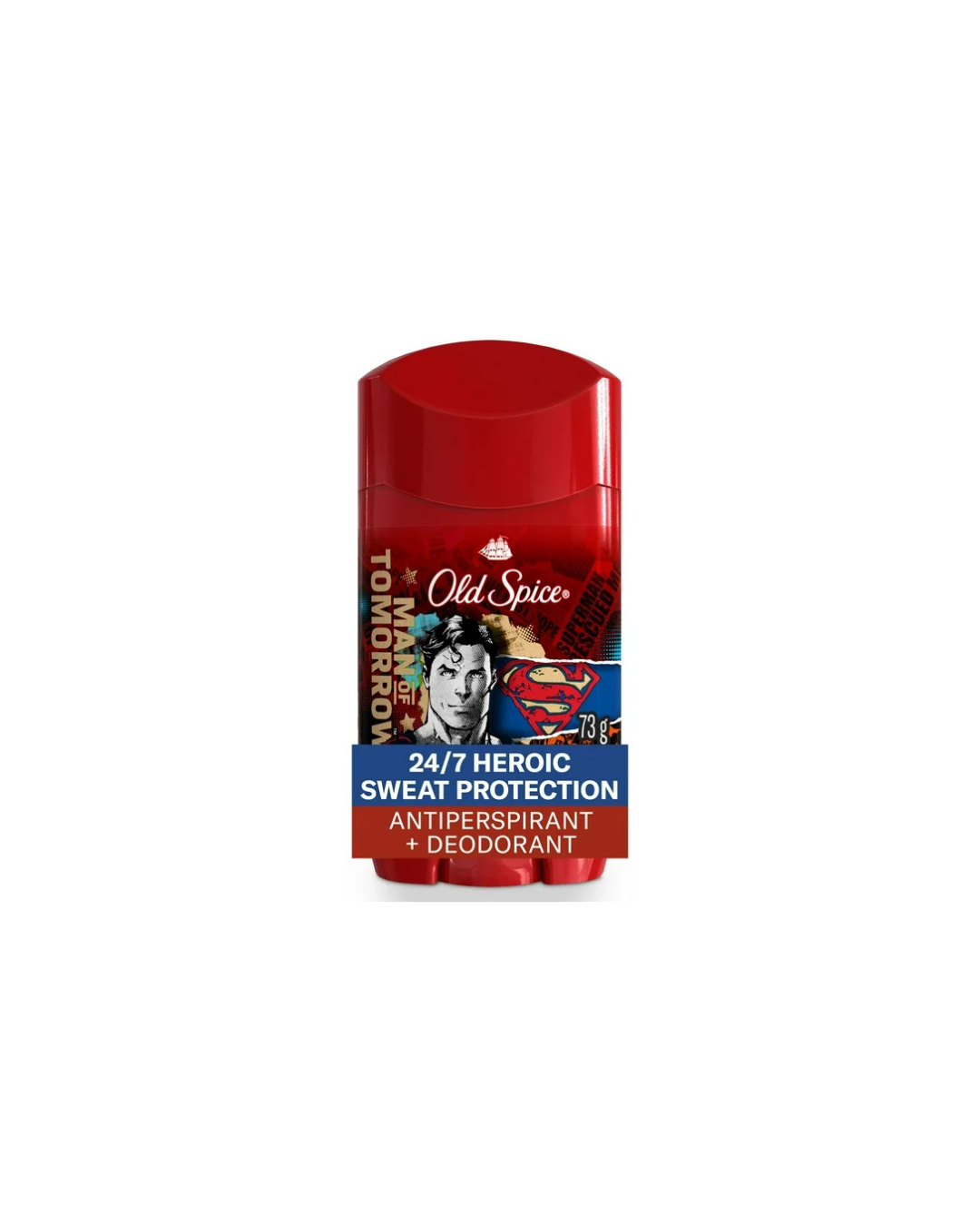 Old Spice Old Spice Antiperspirant and Deodorant for Men, 24/7 Freshness, Long Lasting Sweat and Odor Protection, Smell Like a Hero, Superman, Bright Citrus and Cosmos Scent, 73G