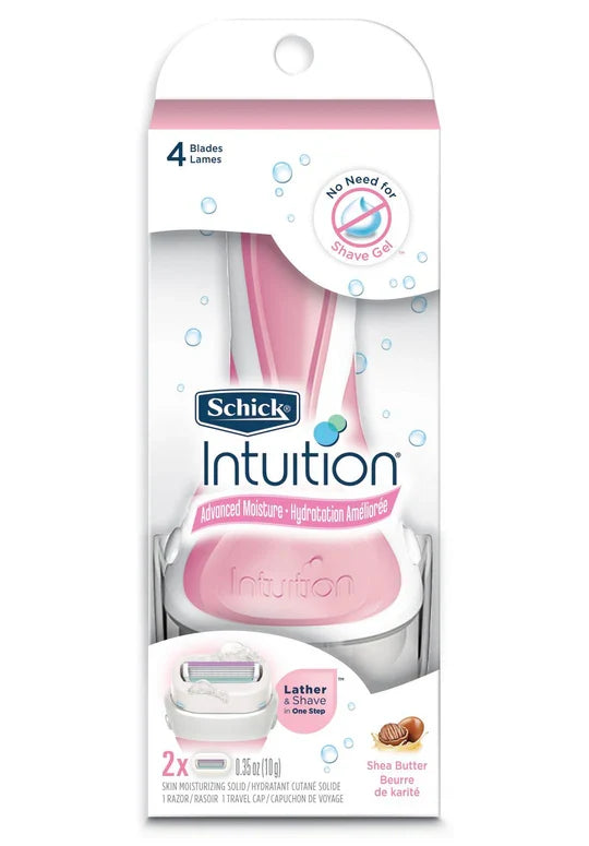 Schick SCHICK INTUITION ADVANCED MOISTURE SHEA BUTTER 4 BLADE ( LATHER & SHAVE IN ONE STEP)...