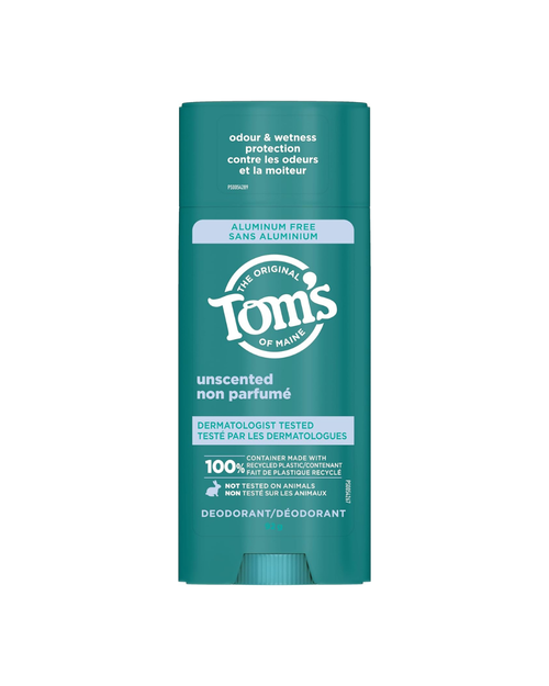 Tom's of Maine Tom’s of Maine Unscented Natural Deodorant for Women and Men, Aluminum Free, 92g -...