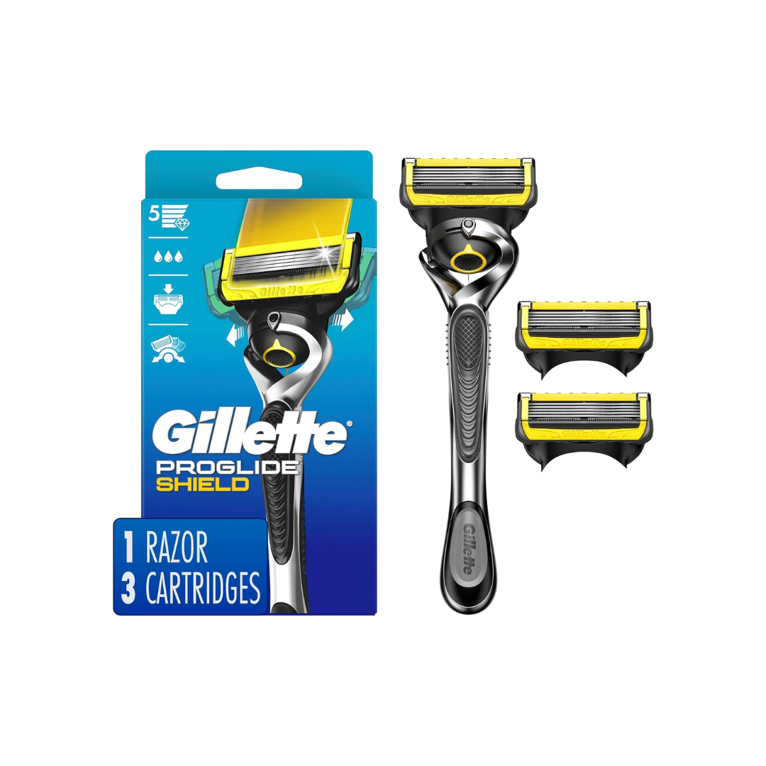 Gillette Gillette Handle With 3 Razor Set for Men Chill/Proshield/Proglide - image 2