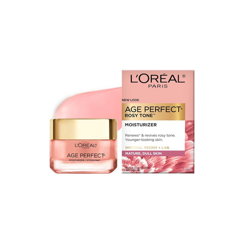 L'Oréal Loreal Paris Day Face Moisturizer Cream, Age Perfect Rosy Tone, with LHA & Imperial...