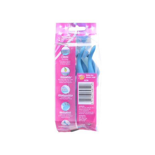Super SUPER MAX SYRINE SLEEK NO SLIP HANDLE 4 BLADES 6 PACK FOR WOMEN - image 2