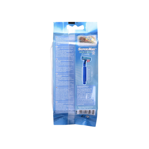 Supermax SUPERMAX LONG HANDLE WITH NATURE STRIP FOR A SMOOTHER SHAVE 5 PACK FOR MEN - image 2