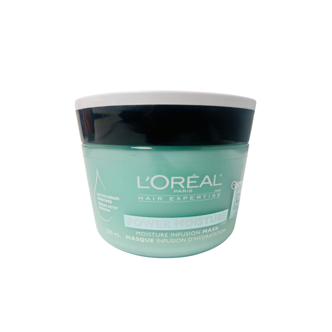 L'Oréal LOREAL HAIR EXPERTISE POWER MOISTURE INFUSION HAIR MASK 250ML SMOOTHEN HAIR LIKE SILK