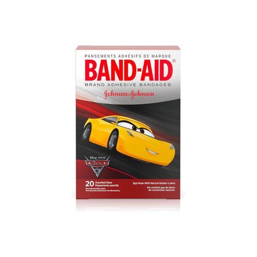 Band-Aid Band-Aid Adhesive Bandages Pixar Cars 20 Assorted Size