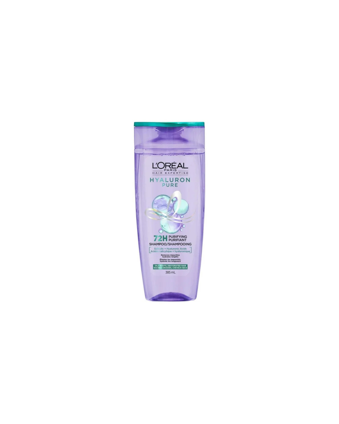 L'Oréal LOREAL HYALURON PURE SHAMPOO FOR OILY ROOTS 385ML