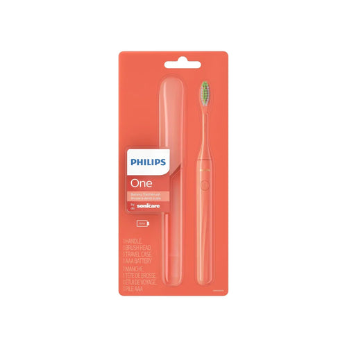 Philips PHILIPS One By Sonicare Battery Toothbrush, Miami Coral