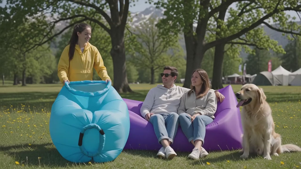 Cloud-Lounge Inflatable Air Sofa – Portable Waterproof Lounger
