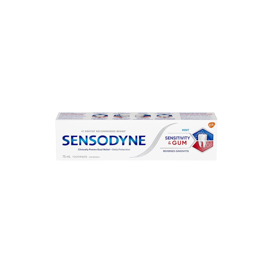 Sensodyne Sensodyne Sensitivity and Gum Mint Toothpaste, Strengthens and Protects Sensitive...