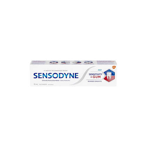 Sensodyne Sensodyne Sensitivity and Gum Mint Toothpaste, Strengthens and Protects Sensitive...