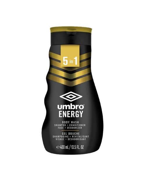 Body Wash UMBRO ENERGY BODY WASH 5 IN 1 SHAMPOO, CONDITIONER, FACE WASH, BODY WASH & DEODORANT 400ML