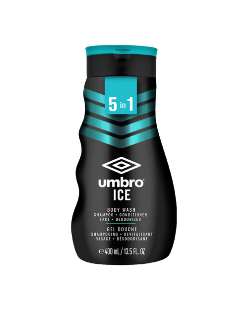 Body Wash UMBRO ICE BODY WASH 5 IN 1 SHAMPOO, CONDITIONER, FACE WASH, BODY WASH & DEODORANT 400ML